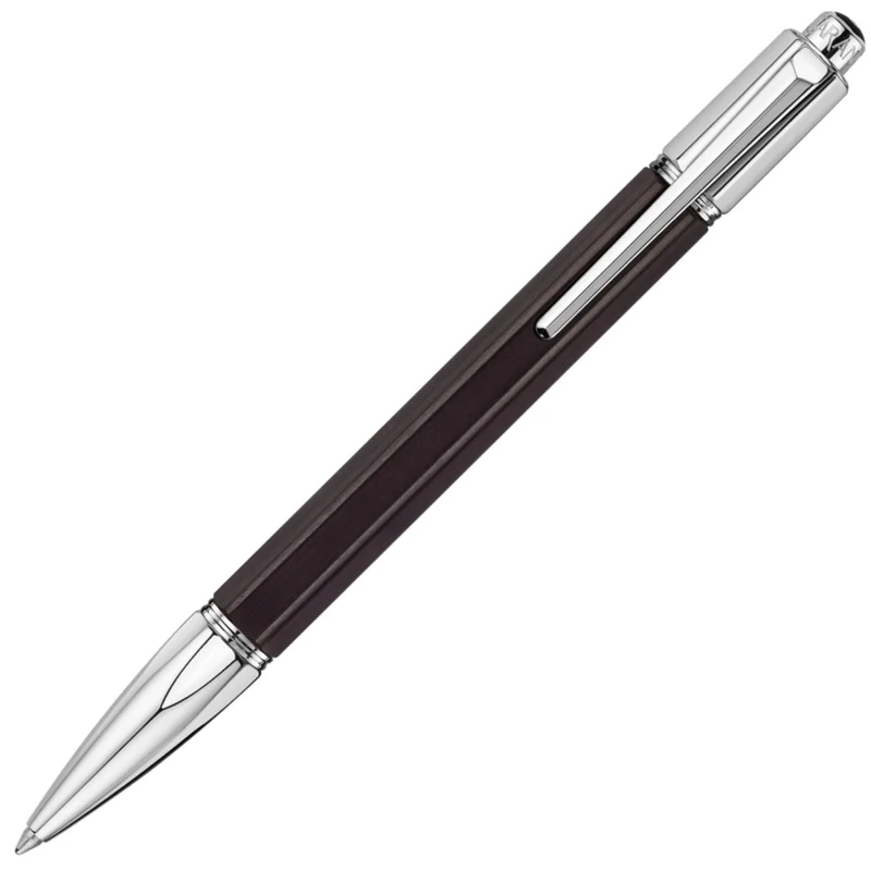 Caran d'Ache - Silver-Plated and Rhodium-Coated VARIUS EBONY Ballpoint Pen, Black, One Size, 4480-086