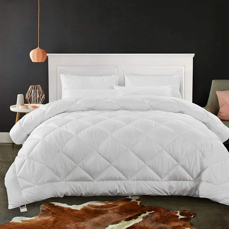 Cozynight Soft Comforter King Size Duvet Insert-Lightweight Down Alternative Comforter-Fluffy & Breathable & Machine Washable Diamond Stitching(King,106"X92")