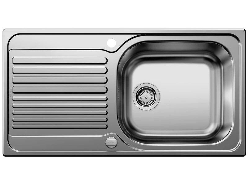 BLANCO TIPO XL 6 S | Stainless Steel | Installation Type: Inset Installation from Above | Reversible | for 60 cm Wide Base cabinets | Scratch-Resistant | [95x50x19.9 cm]