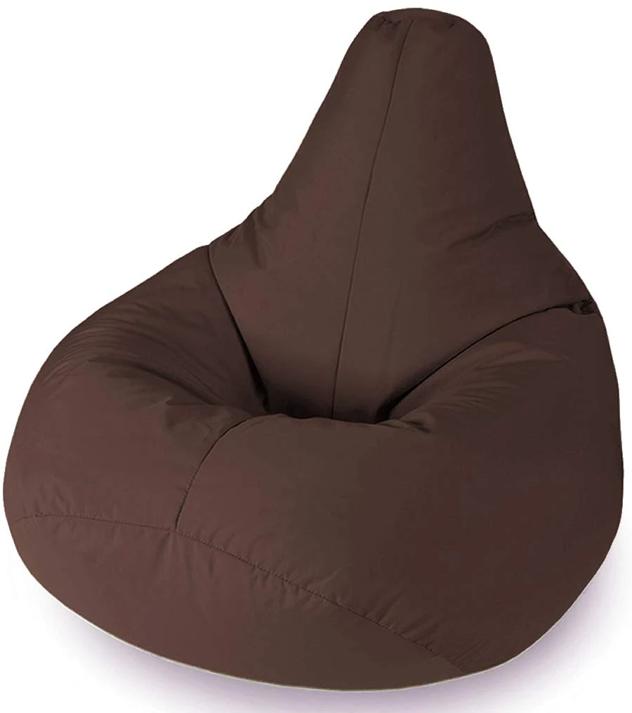 Beautiful Beanbags - Highback Beanbag for Kids - Indoor/Outdoor Lounge Chair - Water Resistant - 35 Inches - Manufactured in UK - Brown