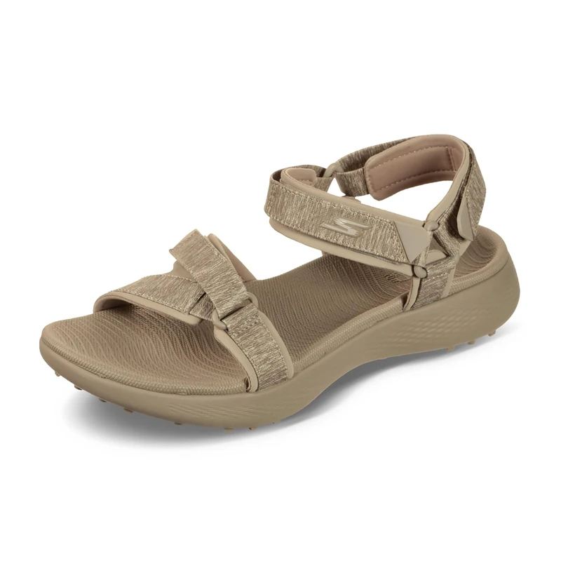 Skechers Women's 600 Spikeless Golf Sandale Shoe, Taupe, 8 UK