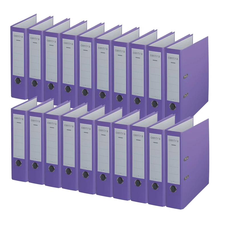 Centra Chromos A4 80mm Lever Arch File - Purple (Pack of 20)