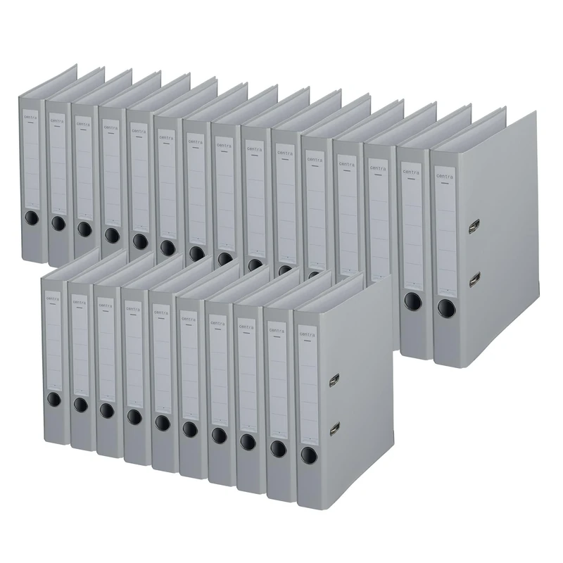 Centra Chromos A4 50mm Lever Arch File - Grey (Pack of 25)
