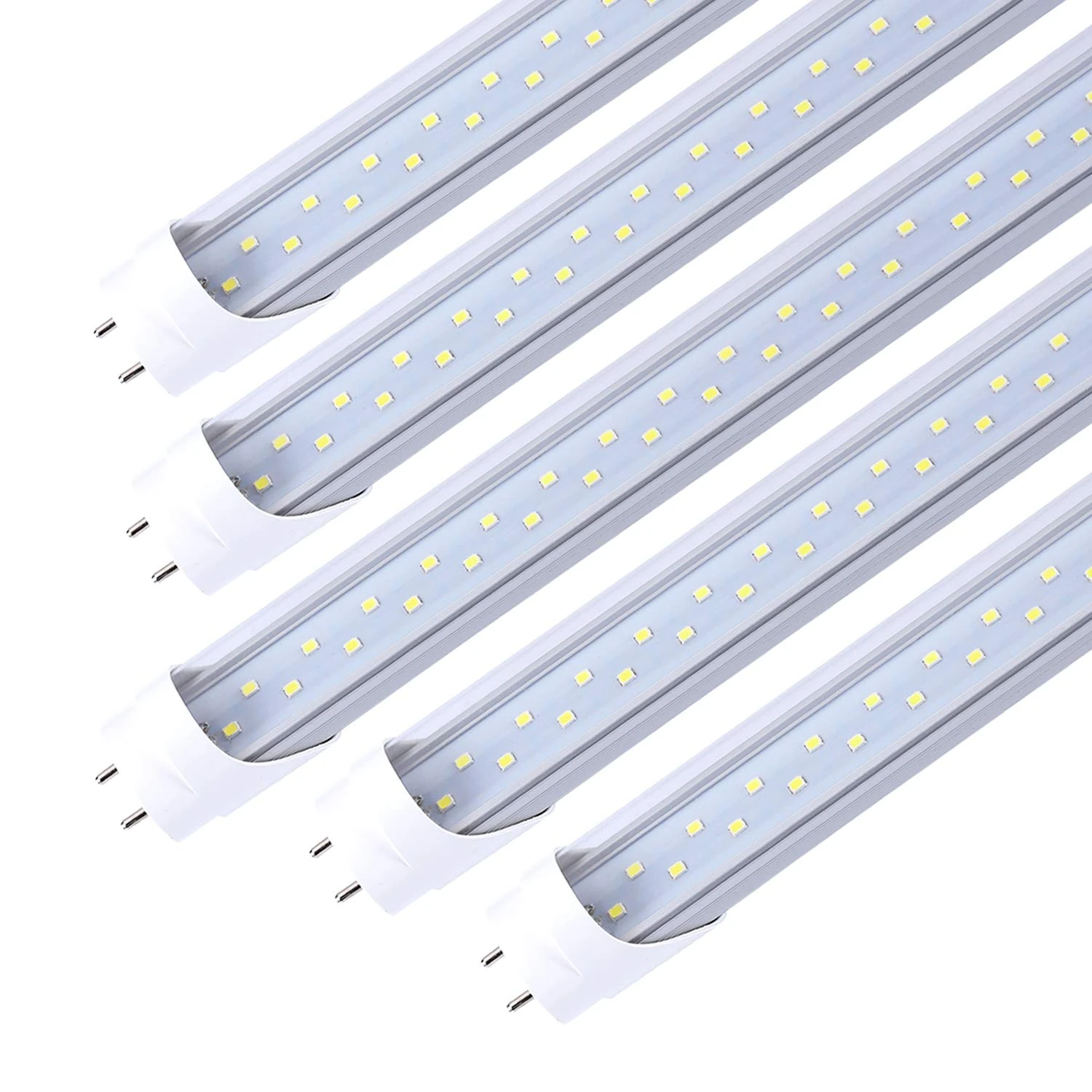 TRLIFE 4FT LED Light Bulbs, T8 4 FT LED Tube Lights 28W 6000K Cool White, 3360 Lumens Dual Row LEDs Replacement for 4FT Fluorescent Fixture, Clear Cover, Ballast Removal, Dual-end Powered(25 Pack)