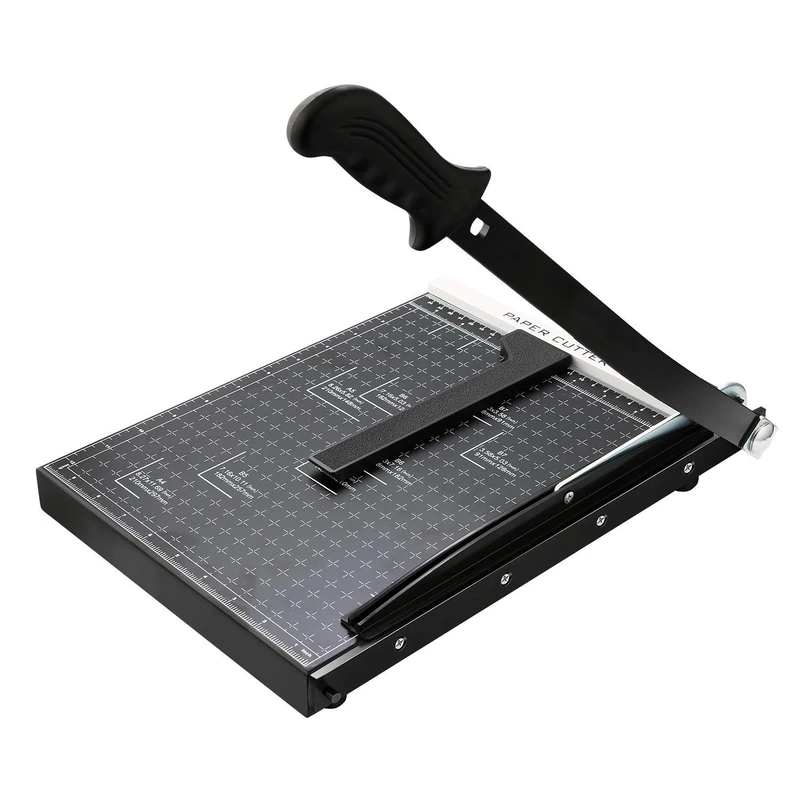 A4 Paper Cutter Paper Cutter 12 Sheets Capacity Paper Cutter for Office School Craft Paper Black
