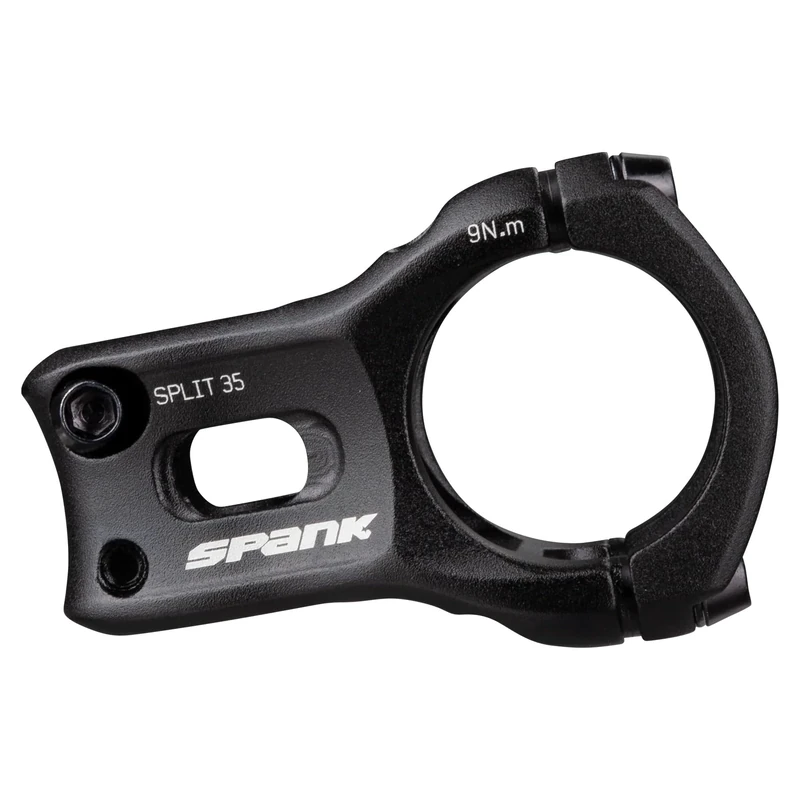 Spank Unisex_Adult Split 35 Stem MTB, Black, 33mm