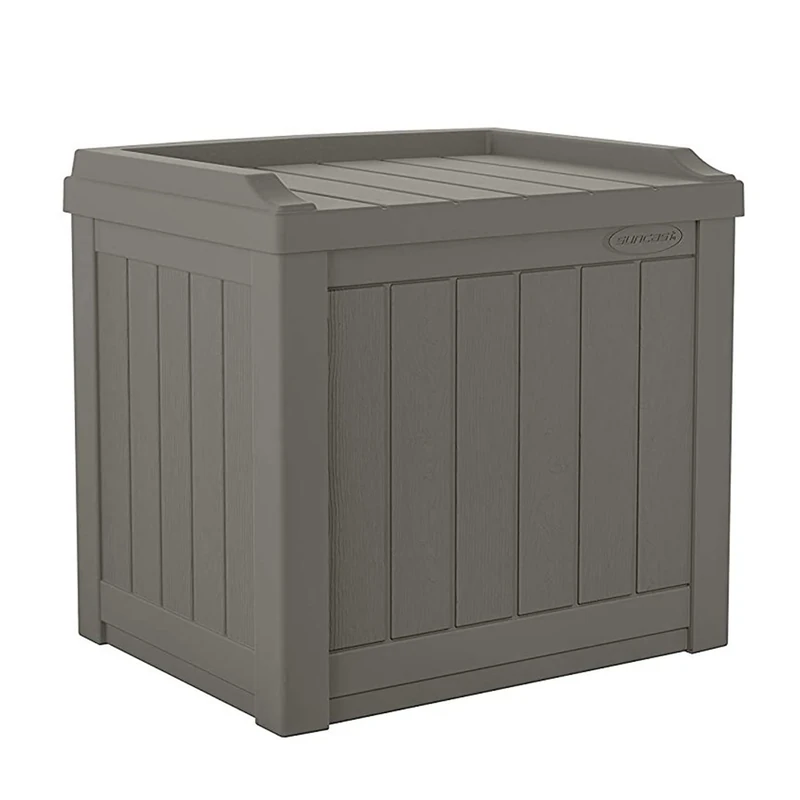 Suncast Rowlinson Florida 83L Storage Box - Stone Grey