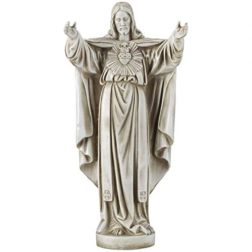 Design Toscano Garden Statue, Fiberglass, Antique Stone, 7.5" D x 10.5" W x 22" H
