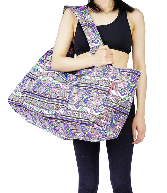Yoga Mat Bag Large Yoga Mat Tote Sling Carrier with Pockets Fits Mats with Multi-Functional Storage Pockets Light and Durable (Zuma)