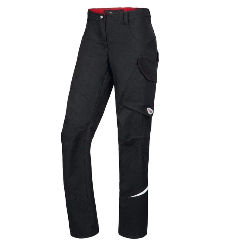 BP 1604-559-81 Bib & Brace, Stretch Braces With Clip Fastenings, 245,00 G/M², Fabric Blend, Red, Size 30N