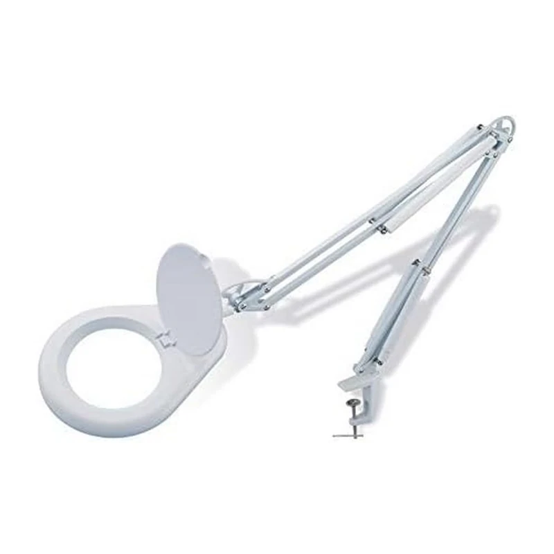 Prym LED Leuchtlupe mit Klemmvorrichtung, zum Nähen, Sticken, zum Basteln oder Lesen (weiß)