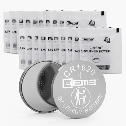EEMB 20 PACK CR1620 Battery 3V Lithium Battery Button Coin Cell Batteries 1620 Battery ECR1620, DL1620 for Watch, Key Fob, Calculator, Car Remote, Remote Control, Mobile Game, Toys, Smart Devices