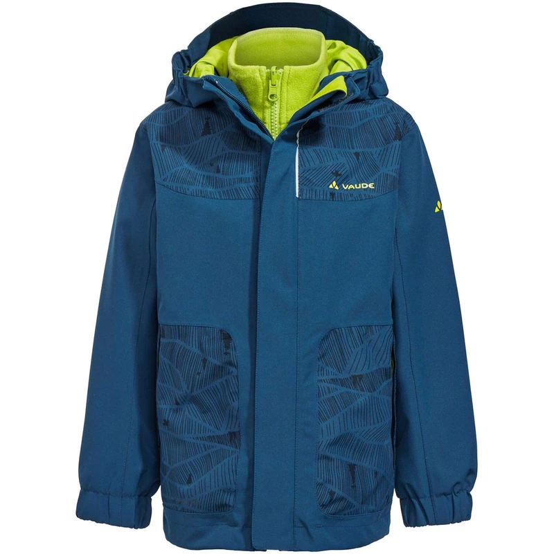 VAUDE Campfire 3-in-1 Jacket IV Kinder Doppeljacke, deep water, 92