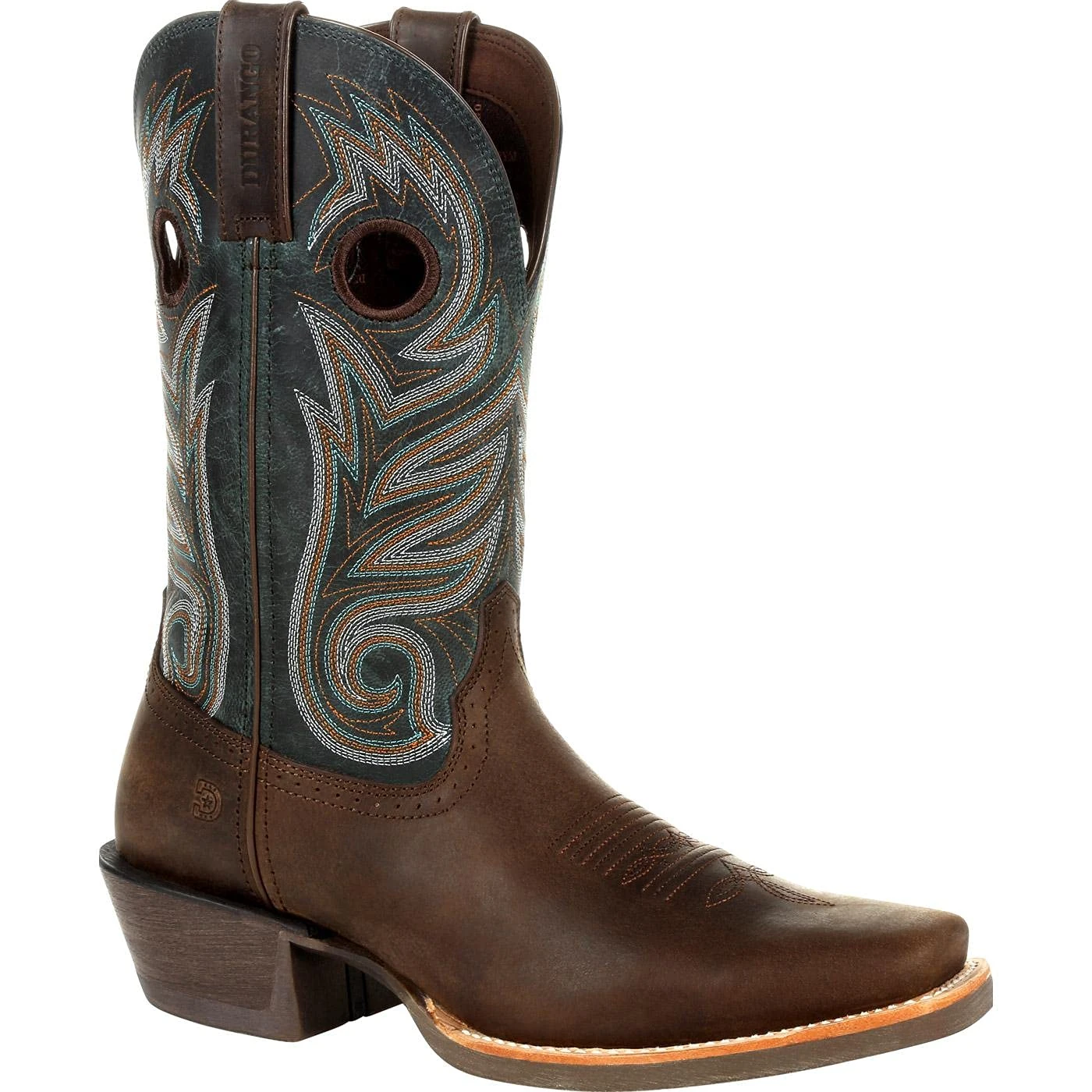 Durango Rebel Pro Leather Men's Belgian Brown/Denim Blue Boots - UK 8