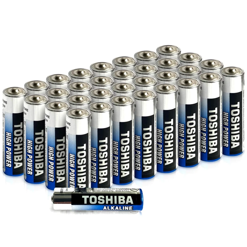 Toshiba AAA Alkaline Batteries 40 Pack | High Power | Extra Long Operating Time | LR03 Superior Japanese Quality | Super Value Bulk Pack
