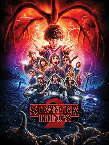 Pyramid International Stranger Things Canvas Print with Cast of Season 2 60cm x 80 cm - Official Merchandise
