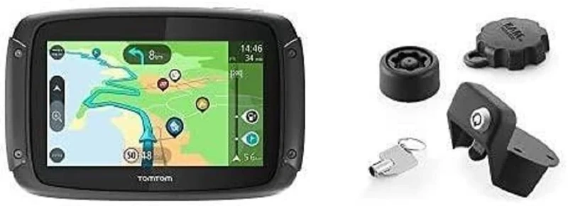 TomTom Motorcycle Sat Nav Rider 500, 4.3 Inch with Anti-Theft Solution for TomTom Rider Motorcycle Navigation