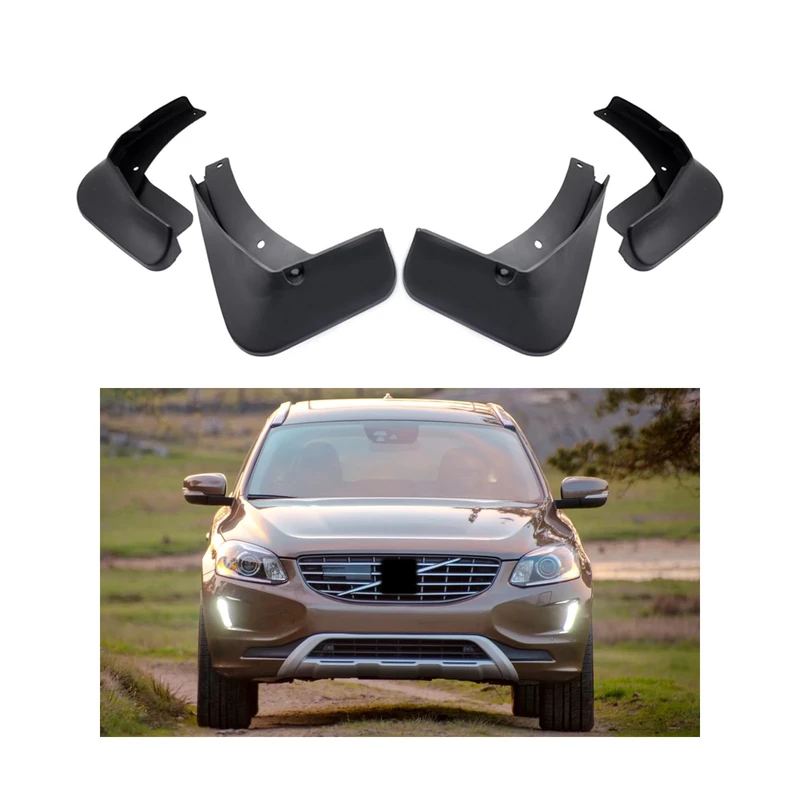 MOERTIFEI Car Mudguard Fender Mud Flaps Splash Guards Compatible with Volvo XC60 2014 2015 2016 2017