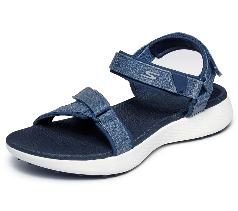 Skechers Women's 600 Spikeless Golf Sandal Shoe, Navy/White, 4 UK