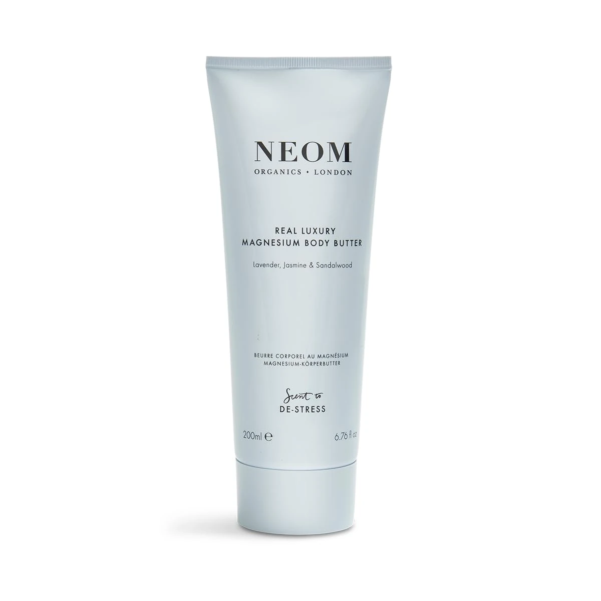 NEOM Real Luxury Magnesium Body Butter, 200ml I Lavender, jasmine and sandalwood blended along with 19 other essential oils I Nourish and Soften Skin