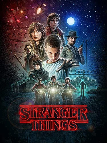 Pyramid International Stranger Things Canvas Print with Cast of SEASON 1 60cm x 80 cm - Official Merchandise