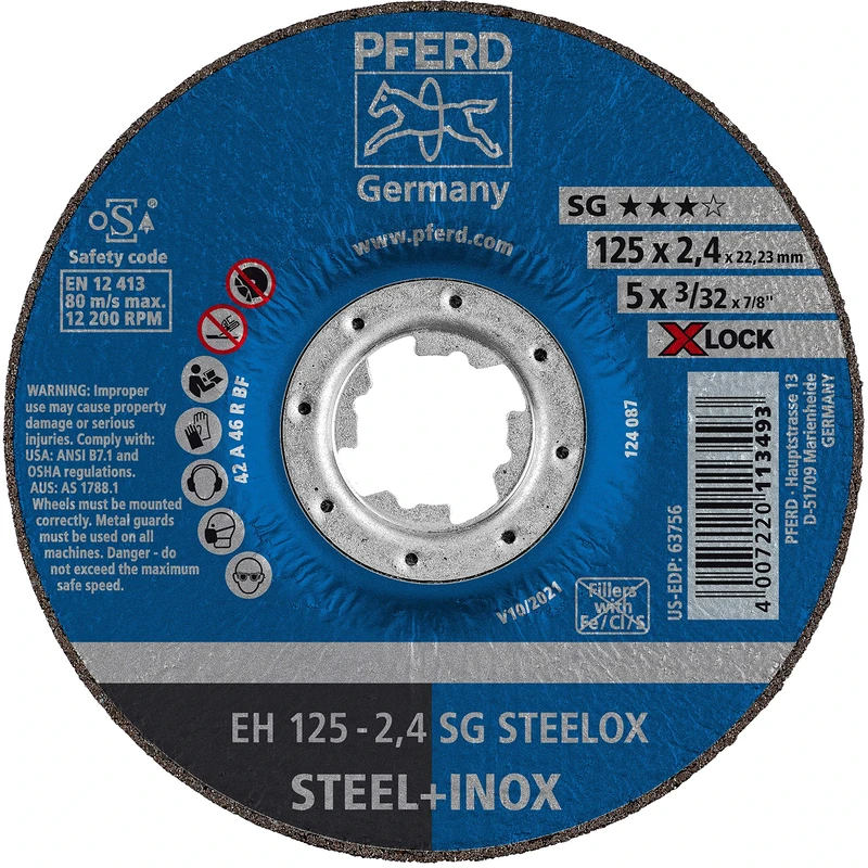 Pferd 61340125 X-Lock Performance Line SG Steelox Cutting Disc