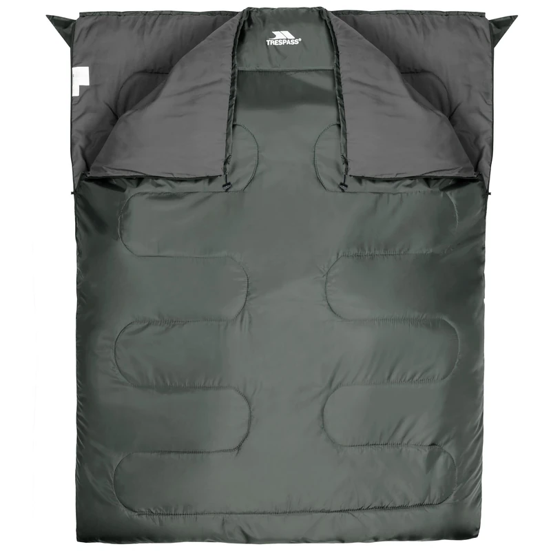 Trespass Catnap 3 Season Double Sleeping Bag Camping Travel 180cm x 140cm
