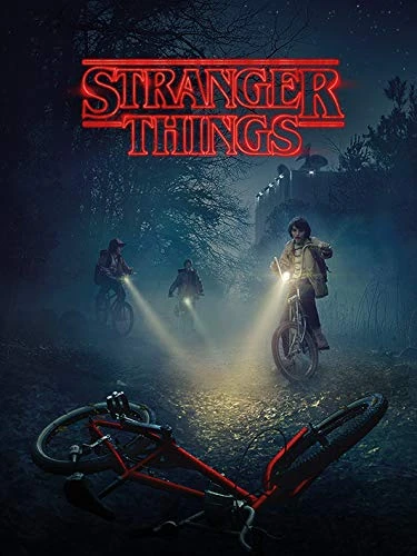 Pyramid International Stranger Things Canvas Print with Will's Bike 60cm x 80 cm - Official Merchandise