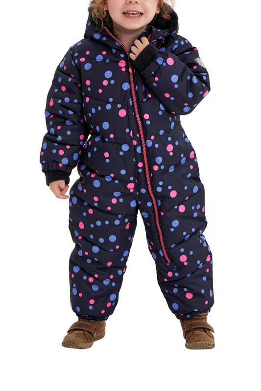 Killtec Karter 34238-000 Children's Ski Overall with Hood 10,000 mm Water Column Ski Suit for Girls and Boys Dark Navy 74/80