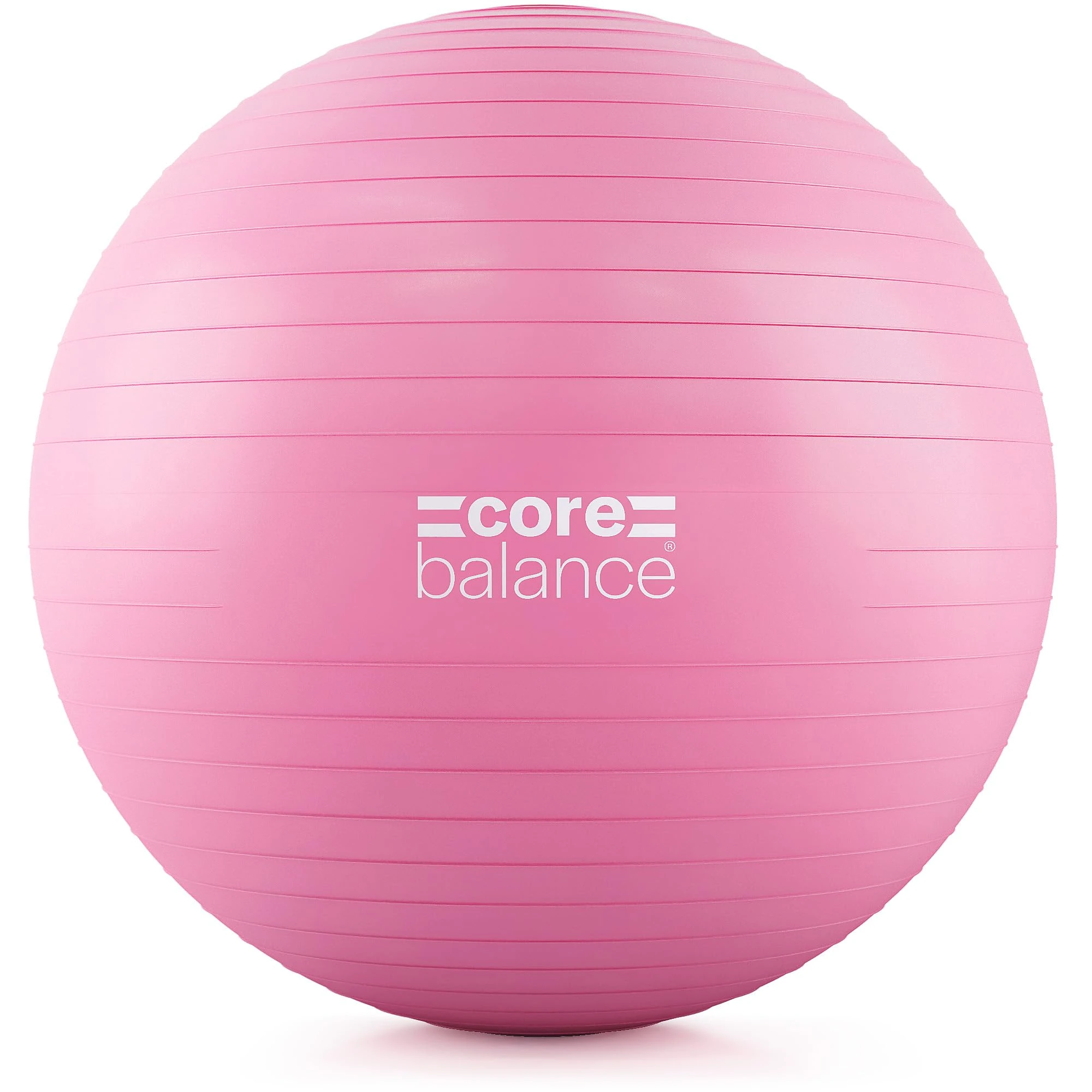 Core Balance Anti Burst Gym Ball, 45-85cm With Hand Pump (55cm, Pink)