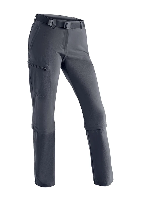 maier sports Women's Arolla Hiking Trousers, Zip-Off Outdoor Pants, Breathable Trekking Trousers with Detachable Legs