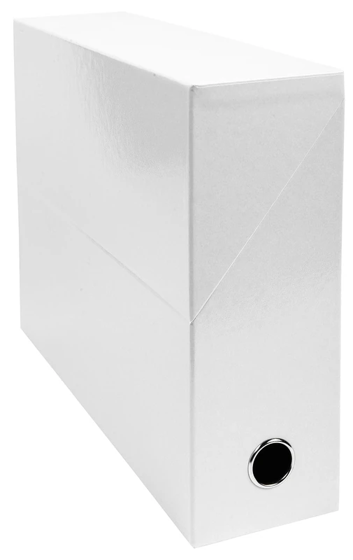 Exacompta - Ref. 89931E - Set of 5 Iderama transfer boxes in strong and resistant laminated cardboard 24 x 32 cm Ideal for your A4 format documents 90 mm spine White