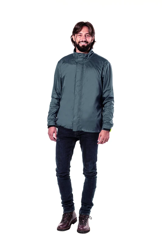 Tucano Urbano Nano Rain Alpha Giacca Antipioggia Supercompattabile Unisex-Adulto, Antracite, M