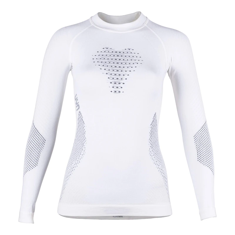 UYN Women's Fusyon Thermal Compression Shirt, Snow White/Anthracite/Grey, S UK