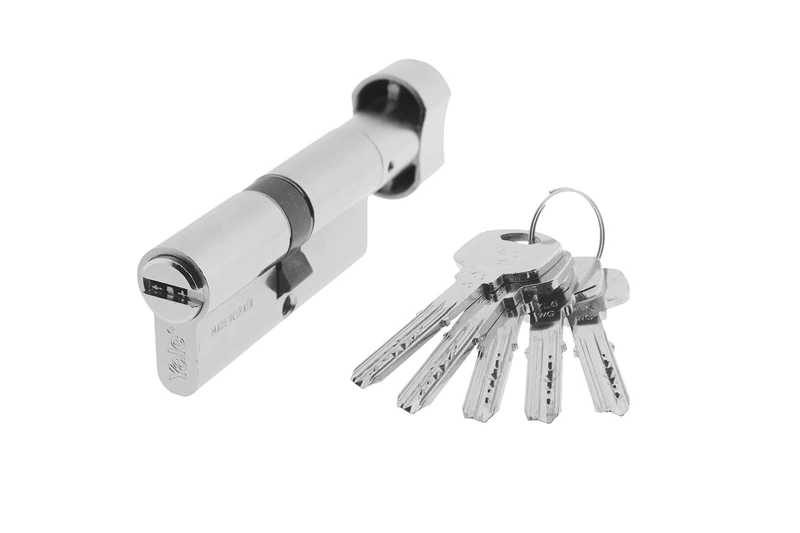 Yale YL6P3040HN, Security Cylinder, YL6, Long Lave, Key-Button, Nickel, 30 x 40 mm