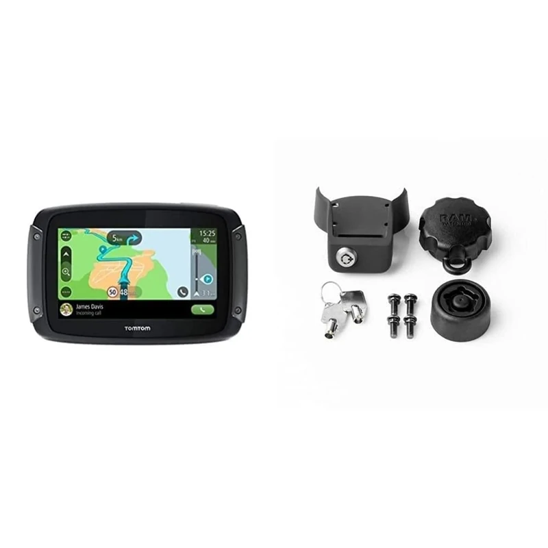 TomTom Motorcycle Sat Nav Rider 50, 4.3 Inch with Anti-Theft Solution for TomTom Rider Motorcycle Navigation