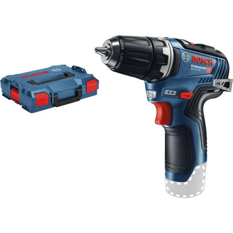 Bosch Professional 12V System GSR 12V-35 Cordless Drill/Driver (Without Battery/Charger, L-BOXX 102)