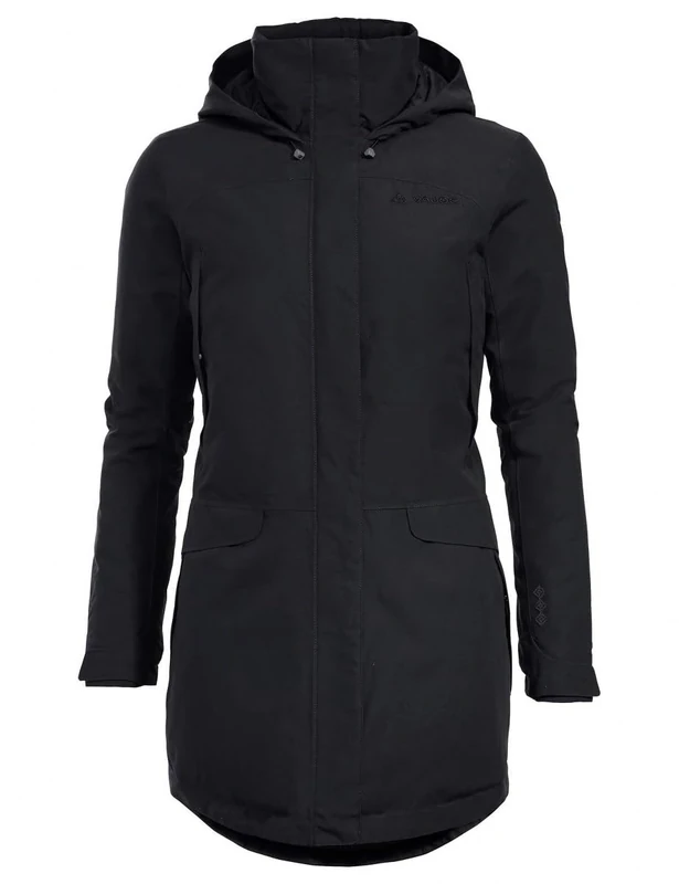 VAUDE Women Skomer Wool Parka Jacket - Black, Size 38