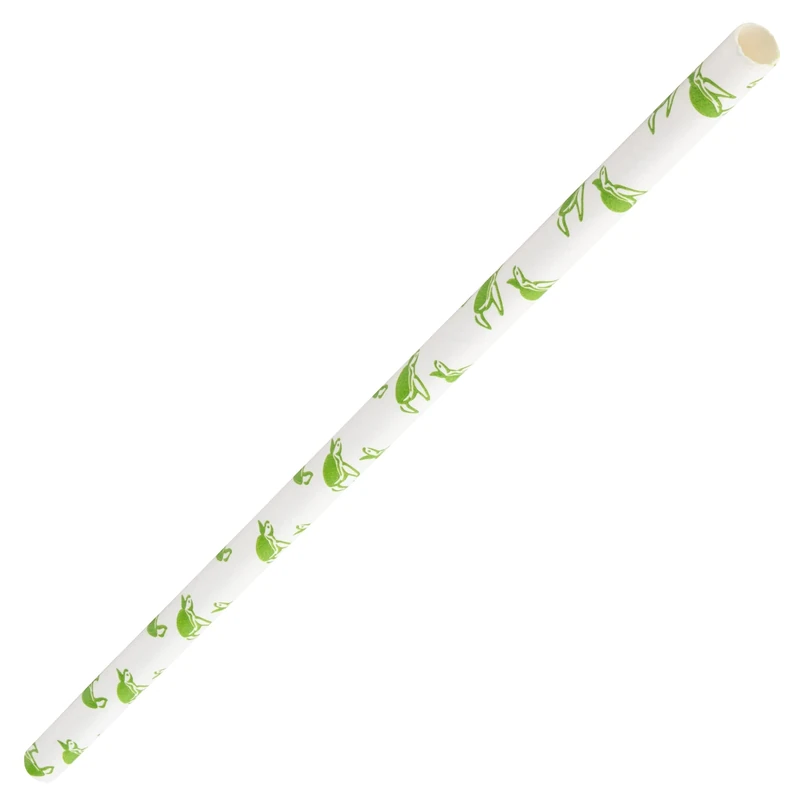 Utopia Turtle Paper Straws 8inch - Case of 6000 - Eco-Friendly Paper Straws, Paper Drinking Straws