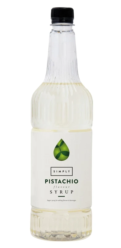 Simply Pistachio Syrup, Vegan & Nut Free Flavoured Syrup for Coffee, Cocktails & Baking (1 Litre)