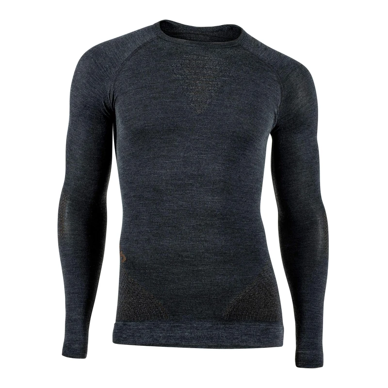UYN U100117 FUSYON Cashmere UW LG_SL T-Shirt Men's Rock Grey/Brown M