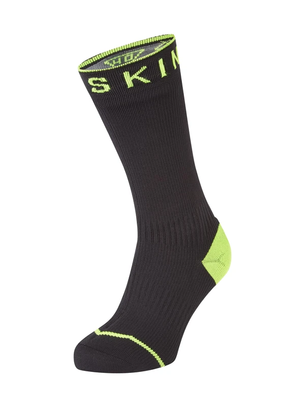 SEALSKINZ | Briston | Unisex Waterproof All Weather Mid Length Merino Wool Lined Sock | Seamless, Thin & Comfortable | Hydrostop to Block Water Penetration