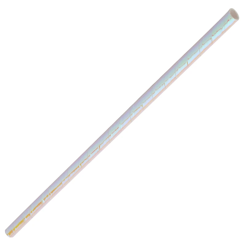 Utopia Pearlescent Paper Straws 8inch - Case of 6000 - Eco-Friendly Paper Straws, Paper Drinking Straws