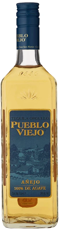 Pueblo Viejo San Matias 38% ABV Anejo Tequila, 70 cl