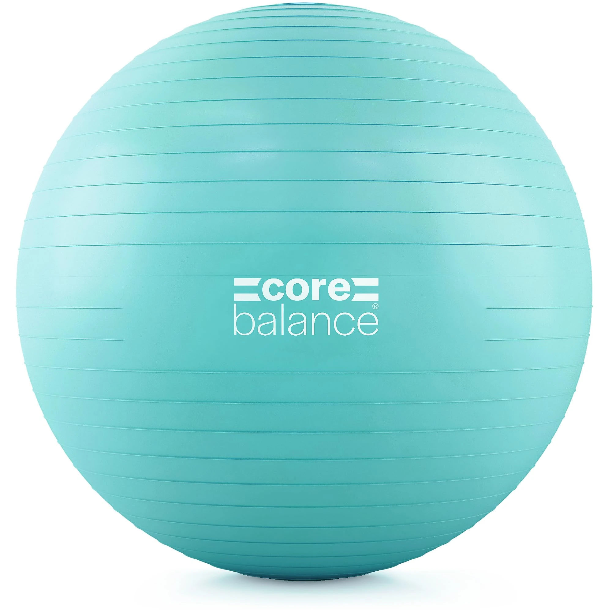 Core Balance Anti Burst Gym Ball, 45-85cm With Hand Pump (55cm, Teal)