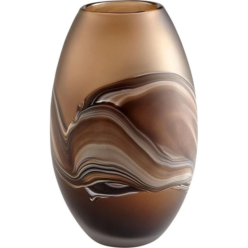 Cyan Design 10479 Nina 11 inch Vase Amber Swirl
