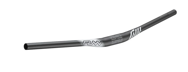 Funn Full On Mountain Bike Handlebar with Bar Clamp 35mm and Width 785mm, Tough and Lightweight Alloy Riser Handlebar for MTB, BMX and Road Bike, Rise 15mm MTB Handlebar (Black)