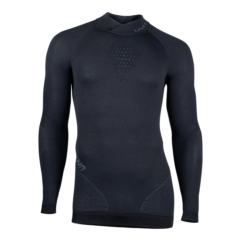 UYN Artze Wall Art Men's FUSYON UW LG_SL.Turtleneck T-Shirt, Black/Anthracite/Anthracite, X-Large - Image 1