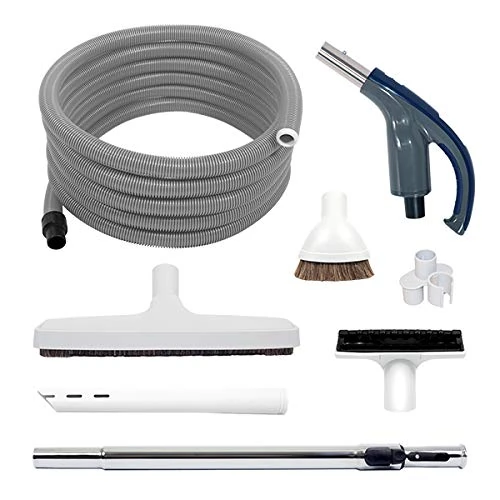 Nadair Speedflex Centralised Vacuum Cleaner 12.2 ml + Handle + 4 Brushes + Telescopic Rod – Wall-Outside Vacuum Cleaner