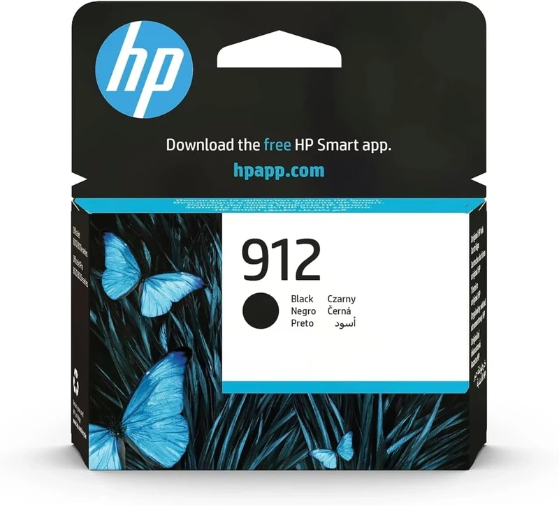 HP 912 Black Original Ink Cartridge (3YL80AE),packaging may vary